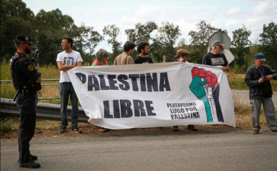 Этап &quot;Вуэльты&quot; прервали досрочно из-за пропалестинских акций протеста